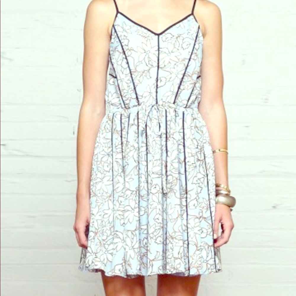 Light blue floral dress
